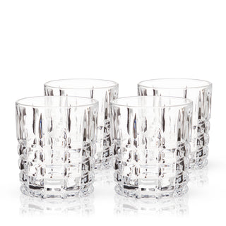 IMPRESS FRIENDS AND GUESTS WITH ELEGANT GLASSWARE – Give this set of 4 D.O.F. tumblers as a gift to whiskey lovers, gifts for Father’s day, or groomsmen gifts. Impress visitors by sharing a pour of Scotch in high-quality crystal lowball glasses.