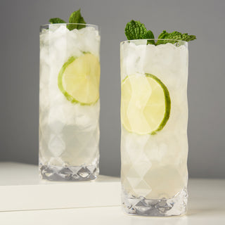 PERFECT FOR COCKTAILS – This slender highball barware set is perfect for a refreshing Tom Collins or Southside Fizz. A generous 14 oz capacity leaves room for cocktails and plenty of ice, making these tumblers perfect for a myriad of delicious cocktails.