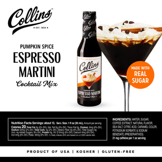 Pumpkin Spice Espresso Martini Cocktail Mix, 12.7 oz