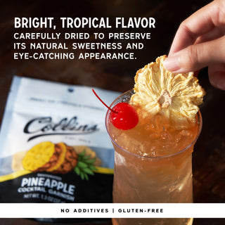 Dehydrated Pineapple Cocktail Garnish, 1.3 oz