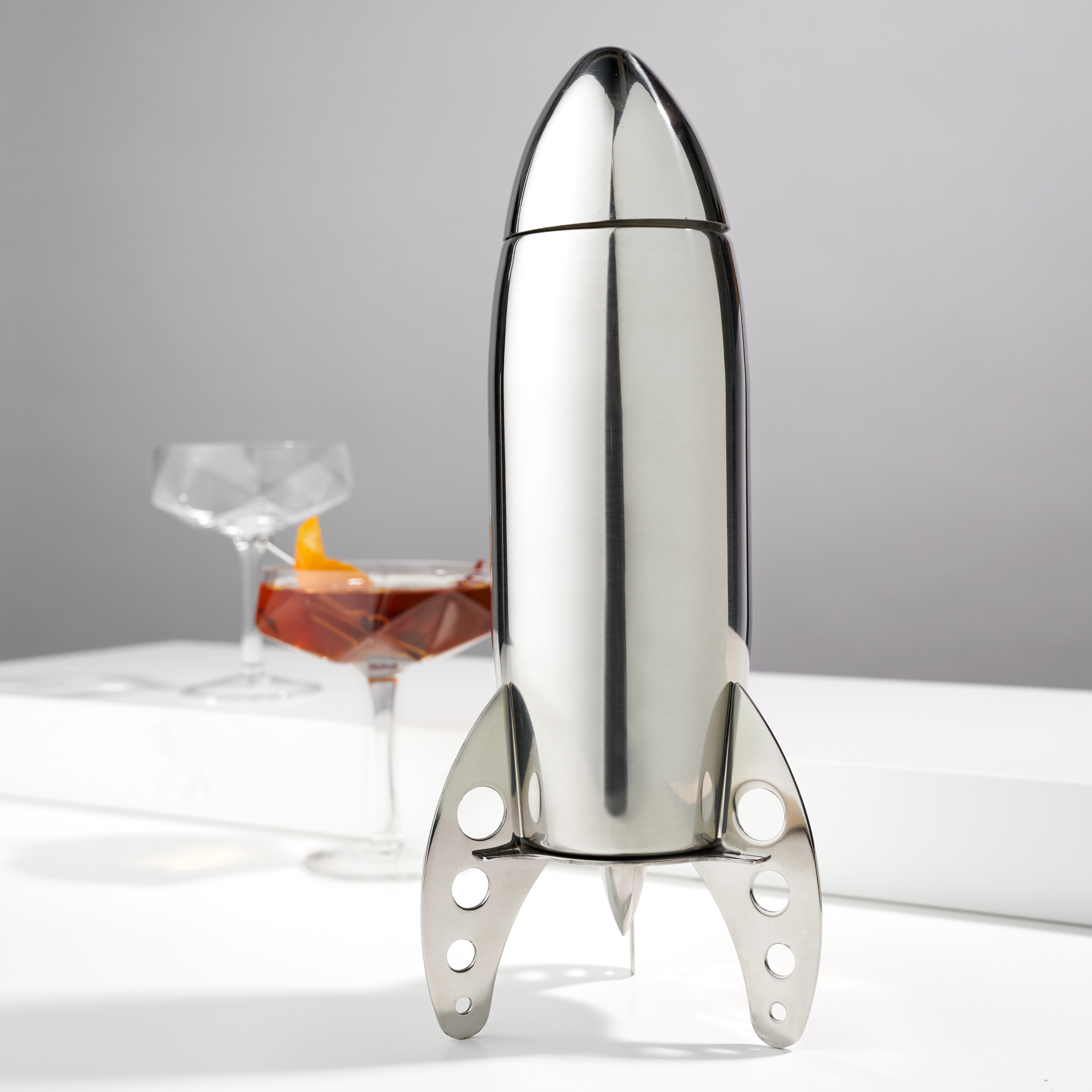 Viski Rocket Cocktail Shaker Bar Set, Margarita Drink Mixer