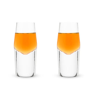 Raye Heavy Base Crystal Shot Glasses Set of 2