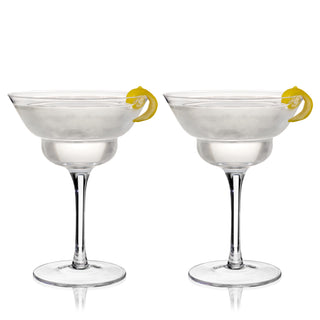Mercury Crystal Martini Coupes, Set of 2