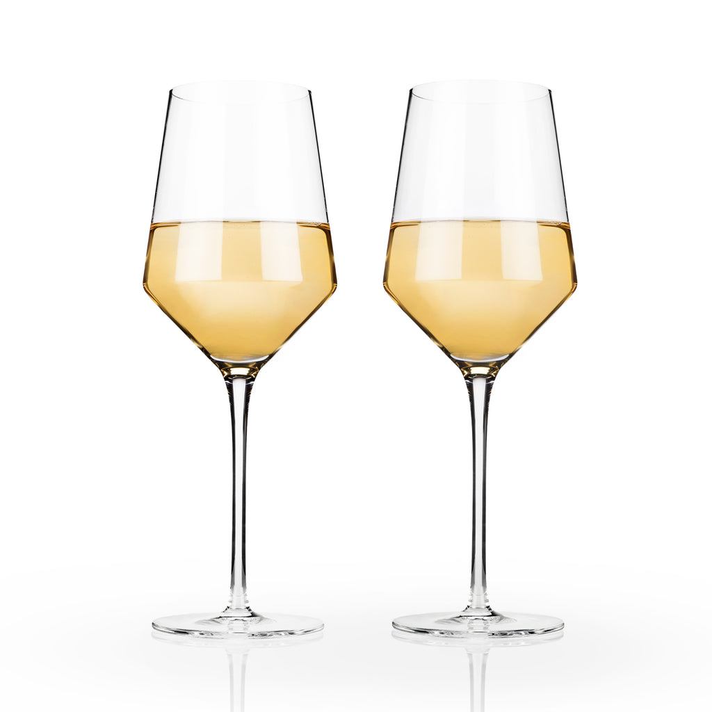 Crystal Chardonnay Glasses Set of 2