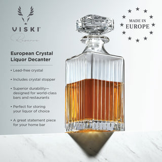 STRIKING CRYSTAL DESIGN – From our graceful decanters to stylish coupes, Viski is dedicated to elegant design. Each collection explores a timeless bar style such as Art Deco or mid-century modern for a refined addition to your home bar.