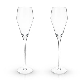 ELEVATE YOUR SIPPING EXPERIENCE – Add some flair to your sipping experience. These subtly contemporary sparkling glasses bring an extra dash of refinement to your favorite bottle of Prosecco.