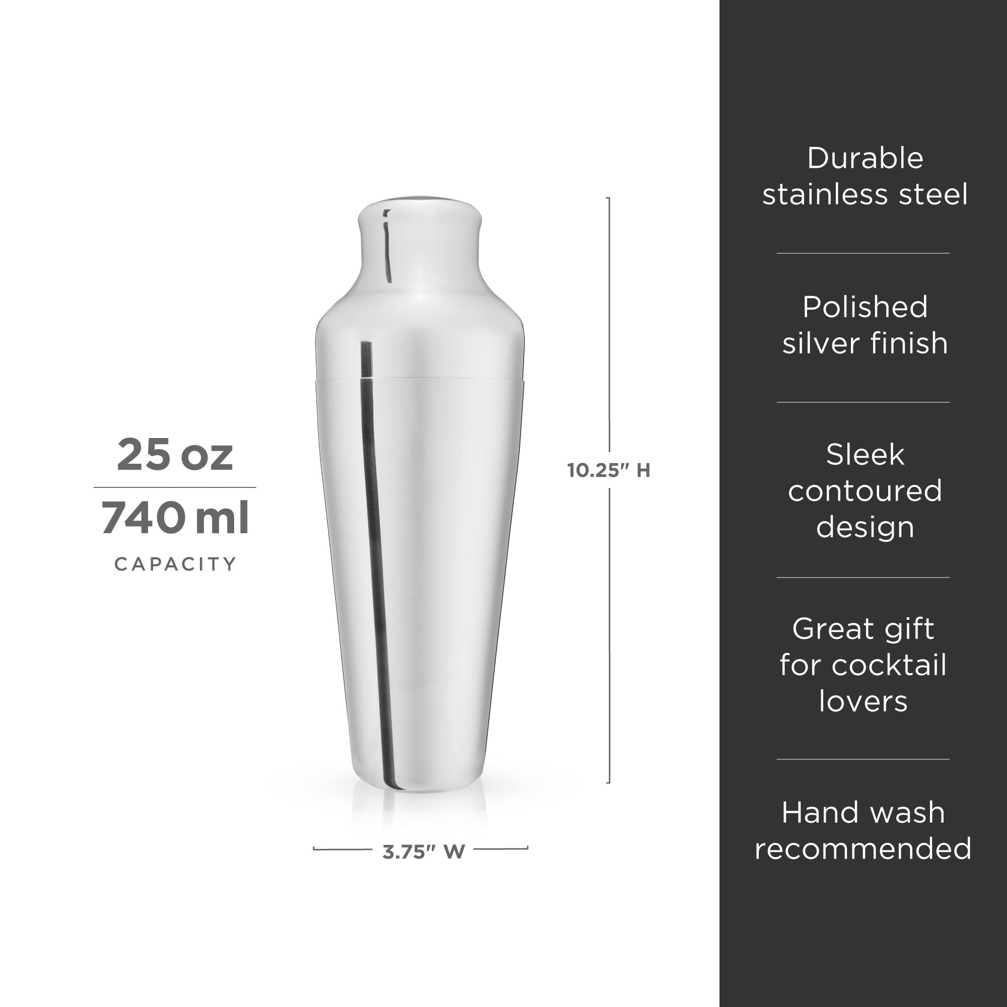Cocktail Shaker 24oz Martini Shaker Drink Shaker Bar tools with Built-In Strainer for Bartender, Professional 18/8 Stainless Steel Margarita Mixer for Mixed Drinks Cocktail Shaker 24oz Martini Shaker Drink Shaker Bar tools with Built-In Strainer for Bartender, Professional 18/8 Stainless Steel Margarita Mixer for Mixed Drinks