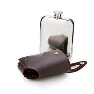 SUFFICIENT CAPACITY - The flask accommodates 5 oz of liquor comfortably, making it ideal for personal use. Enjoy your preferred drink anytime, anywhere with this flask, a must-have accessory for men who appreciate fine drinking.
