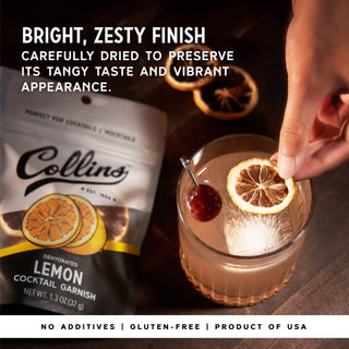 CULINARY TOPPING – Collins Dehydrated Lemon Slices are versatile enough to be used as a garnish for dishes, desserts, or any culinary creation that needs a citrusy touch.