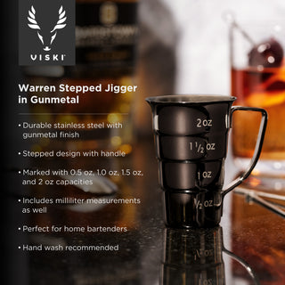 Gunmetal Stepped Jigger