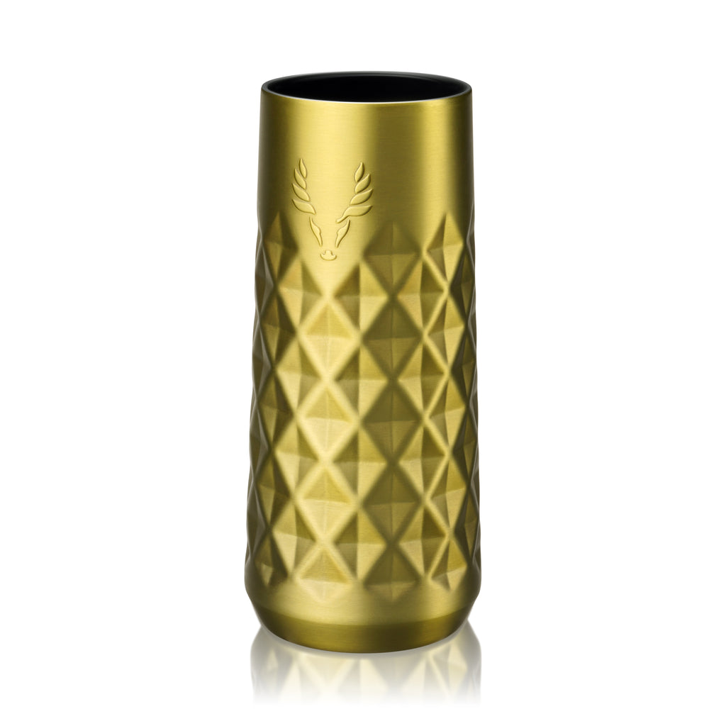 Viski Paragon Stainless Steel Champagne Flute in Gold