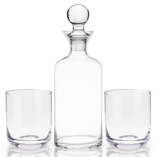 MADE TO LAST – Viski’s high-quality crystal combines stunning clarity with durability for barware that lasts a lifetime. For best results, hand wash and rinse thoroughly to avoid soap residue and polish decanter and tumblers by hand.
