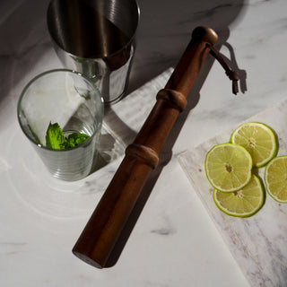DRINK MUDDLER FOR HERBS, FRUITS, AND SPICES: The sturdy base of this muddler is perfect for tenderizing tough spices, herbs, and fruit to release all their oils and juices for more flavorful beverages. Hand wash recommended.
