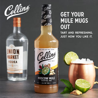 BAR MIX MADE WITH REAL LIME JUICE AND REAL SUGAR - The perfect Moscow Mule relies on the right balance of zesty lime juice and ginger with sweetness to match. We blended up the perfect balance of flavor in this Moscow mix, you just measure and enjoy!