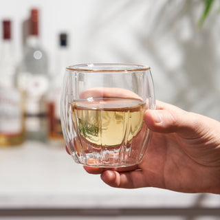 DISHWASHER SAFE AND EASY TO CLEAN – Dishwasher-safe design makes Viski glassware practical as well as beautiful. For best results, rinse thoroughly to avoid soap residue and polish this glassware set by hand with a soft cloth. Each glass holds 8.5 oz.