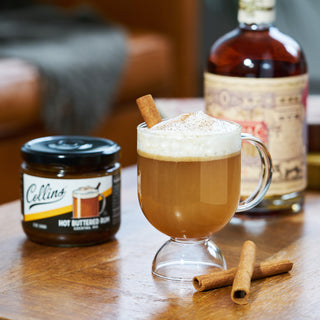 MADE USING REAL BROWN SUGAR AND BUTTER - Collins Hot Buttered Rum mix is the perfect base for a quality cocktail, combining the richness of butter and brown sugar with the bright flavors of rum and depth of vanilla. Grab your favorite mug and enjoy!