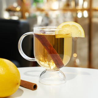 WAY BETTER THAN A REGULAR MUG - One of the best parts about high-end cocktail drinkware is the clarity that lets you show off the enticing beverage within. This clear glass mug lets you show off layered Irish coffee or the bright colors of mulled wine.