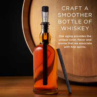 CUSTOMIZE YOUR LIQUOR - These sticks are designed for easy removal for a hassle-free home aging experience. Perfect for whiskey lovers who want to experiment with different aging times, or for mixologists looking to take their cocktails up a notch.