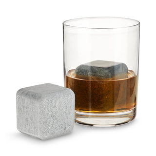 LOOKS GREAT IN A GLASS - Add visual interest to your home bar with extra large soapstone ice cube substitutes. The perfect addition to your selection or bar tools or kitchen accessories, these Glacier Rocks will make your drinks shine.
