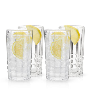 IMPRESS FRIENDS AND GUESTS WITH ELEGANT GLASSWARE – Give this set of highball tumblers as a gift to cocktail lovers, gifts for Father’s day, or groomsmen gifts. Impress visitors by sharing a refreshing highball in high-quality crystal glasses.
