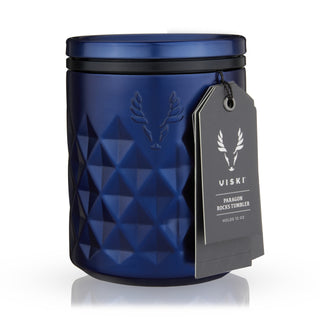 Paragon Faceted Stainless Steel Rocks Tumbler in Electric Blue