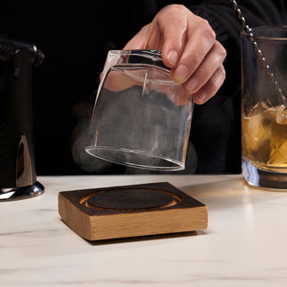 WHISKY SMOKER FOR ALL SPIRITS - Whether you prefer whiskey, tequila, or rum, this simple smoked cocktail kit adds the nuance of wood smoke to your spirits. Take your home mixology to new heights with this easy bartender’s kit.