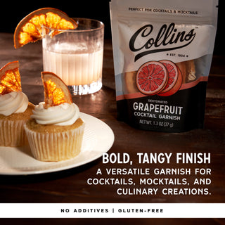 Dehydrated Grapefruit Cocktail Garnish, 1.3 oz