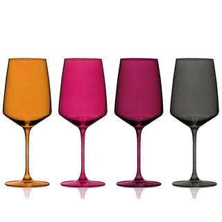 ELEGANT WINE GIFTS FOR WOMEN AND WINE LOVERS – These glasses come in 4 warm hues: Smoke, Garnet, Berry, and Amber. This stemware makes cute wine gifts for anyone who loves vintage wine glasses—the perfect Christmas, anniversary, or housewarming gift.