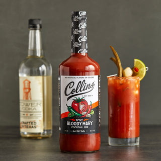 MADE WITH TOMATO, WORCESTERSHIRE SAUCE AND FLAVORFUL SPICES - Collins Spicy Bloody Mary drink mixer includes the classic ingredients to create the flavor you know and love, with extra horseradish and cayenne to turn up the heat. No filler, all flavor!