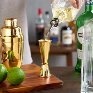 MIX UP YOUR FAVORITE DRINKS - Measure ingredients and impress friends and guests with your bartending skills. This Japanese style double jigger is perfect for using with mixing glasses and bar spoons, or cocktail shakers.