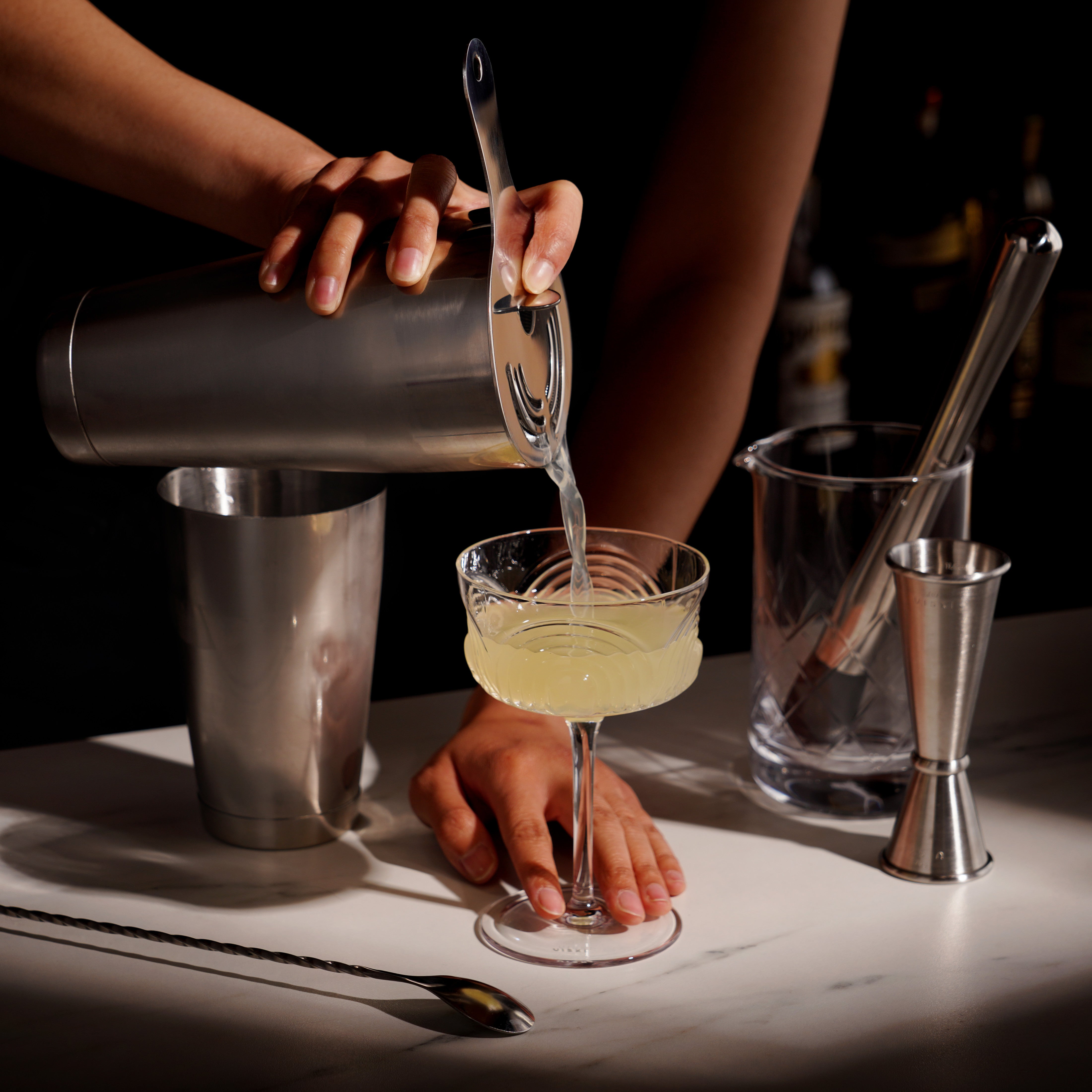 Pestello Cocktail Mojito Bar Spoon, Set di Muddler Barman e Cucchiaio Pestello Cocktail Mojito Bar Spoon, Set di Muddler Barman e Cucchiaio