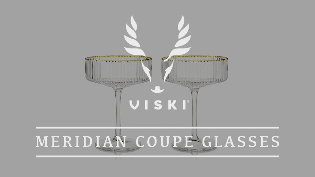 Meridian Martini Glasses by Viski, Set of 2 - Drinkware
