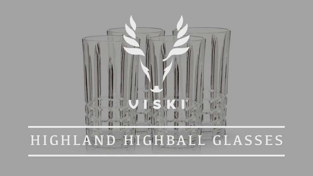Viski Highland Highball Tumblers Set of 4