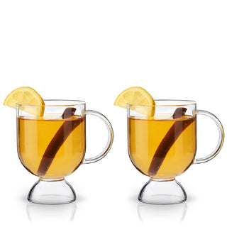 ELEVATE YOUR BEVERAGE GAME - Do you use a regular old coffee mug for Irish coffee or mulled wine? It’s time to upgrade your cocktail glassware. This Hot Toddy Glass is a refined, elegant way to enjoy hot beverages and show off your garnishes.