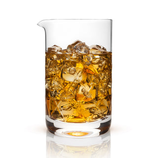 LARGE MIXING GLASS - Designed exclusively by professionals for professionals, our substantial lead-free crystal mixing glass is an essential piece of a professional bar set. It holds 800 mL oz and looks as good in the bar as it feels in the hand.