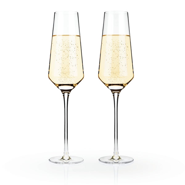 PrimeWorld Luxury Crystaline Touch Champagne Flute Wine Glass Set 300 ml (2)