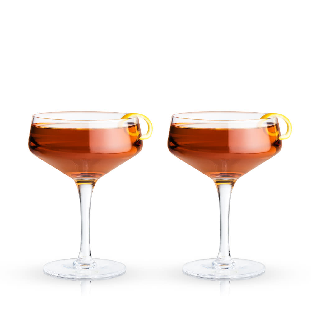 Modern Cocktail Glasses: Coupe Glasses, Old-Fashioned Glasses