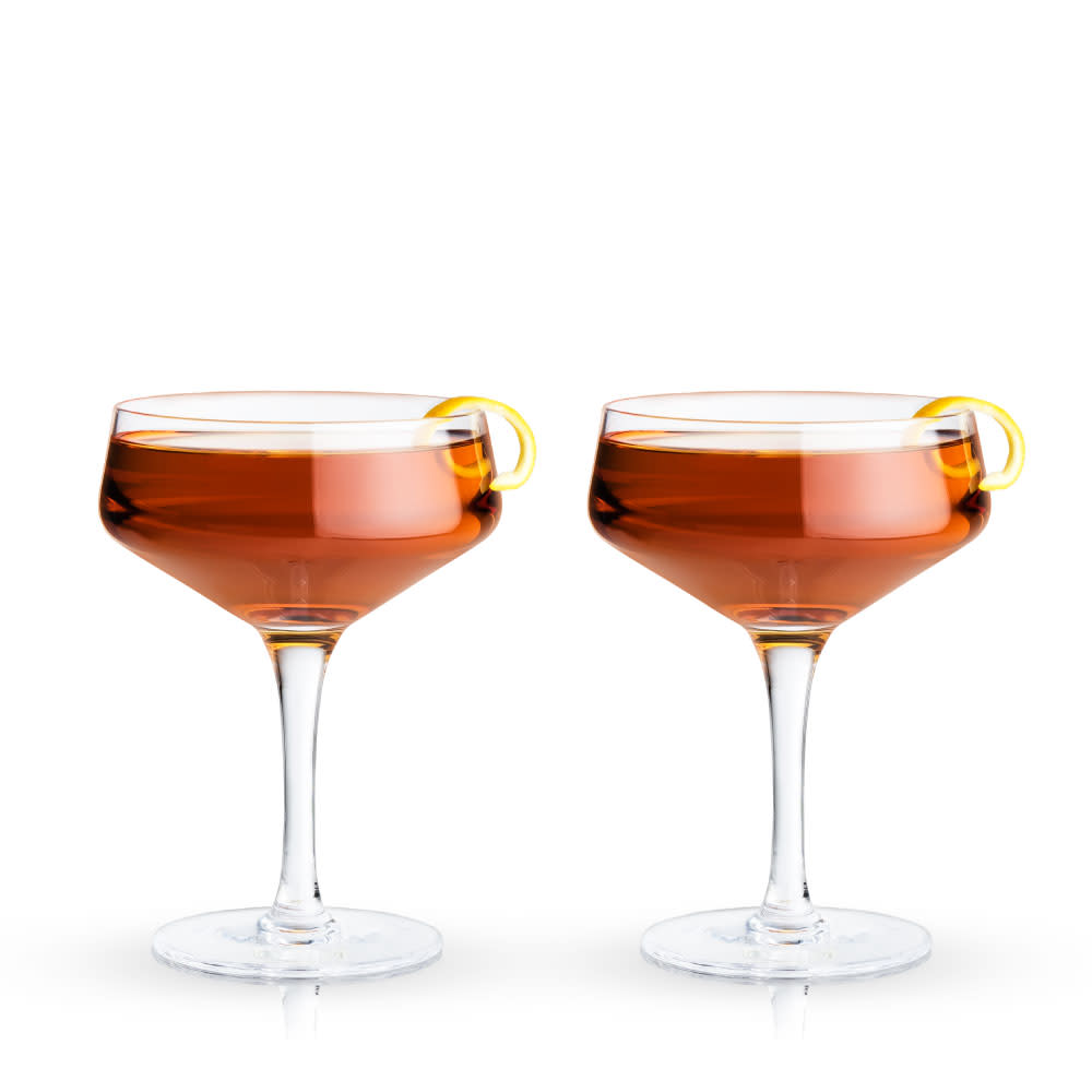 Vivalto Lot De 6 Coupes à Glace Et Smoothies Rayures Vertes - Verres 310 Ml Élégants Et Colorés Pour Desserts Frais