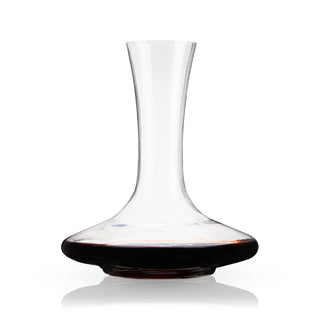 PREMIUM RED WINE DECANTER - Sleek curves give this crystal wine decanter a distinctive look. Bring contemporary elegance and professional polish to your wine service—suitable for red wine or as a white wine decanter.