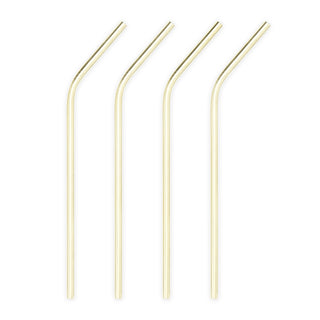 SIP IN STYLE WITH METAL DRINKING STRAWS - Elegant cocktails deserve to be served in style; why throw a plastic straw into your perfectly crafted margarita? Sip through these 8'' metal straws for drinks that taste and look better.