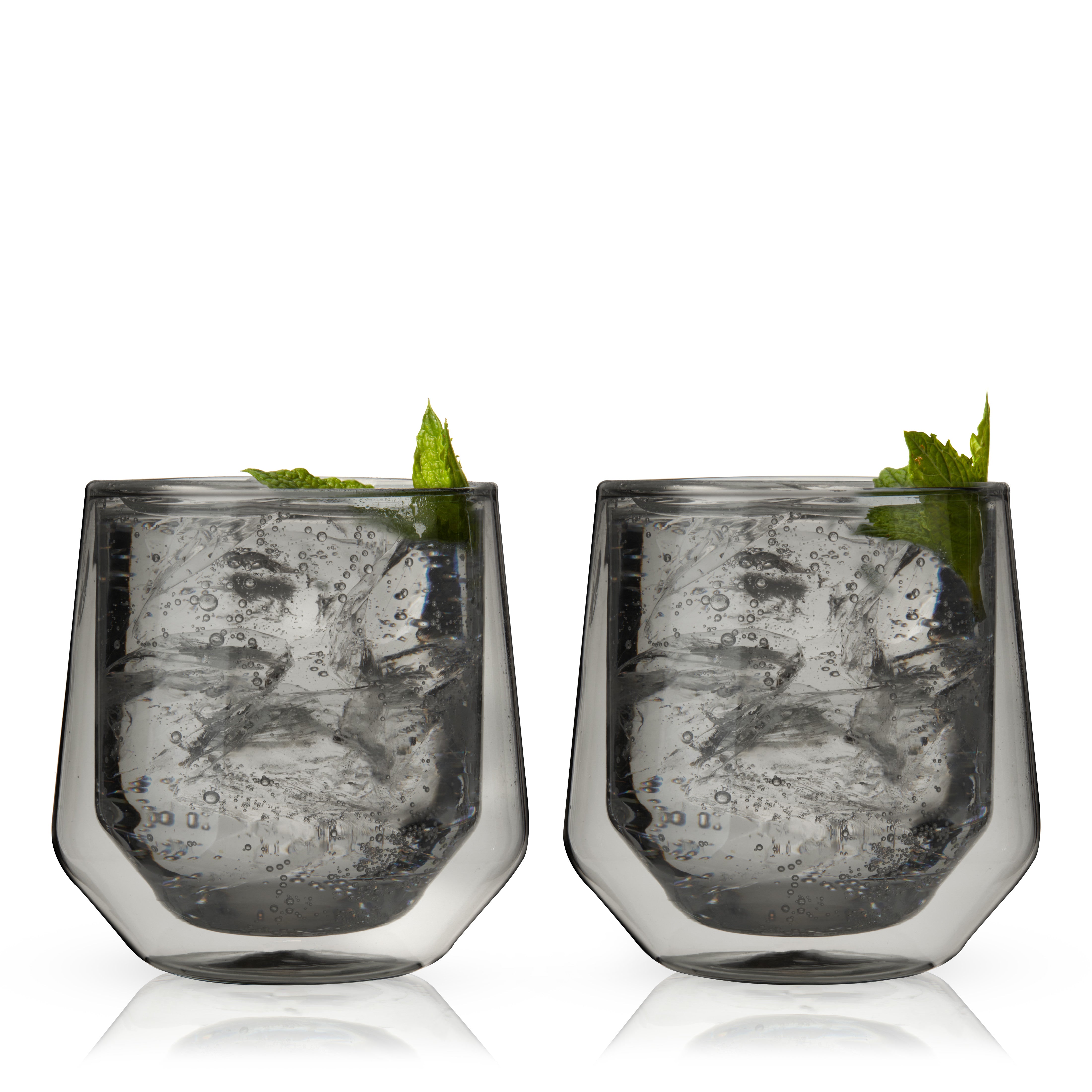 Double Walled Spirits Glass by Viski, Set of 2