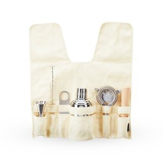 STYLISH TRAVEL BAR KIT - Skip the hotel bar and make your own craft cocktails on the go. This travel bar tool set includes everything you need to mix the perfect margarita, muddle a mojito, or shake up a whiskey sour, no matter where your plane’s headed.