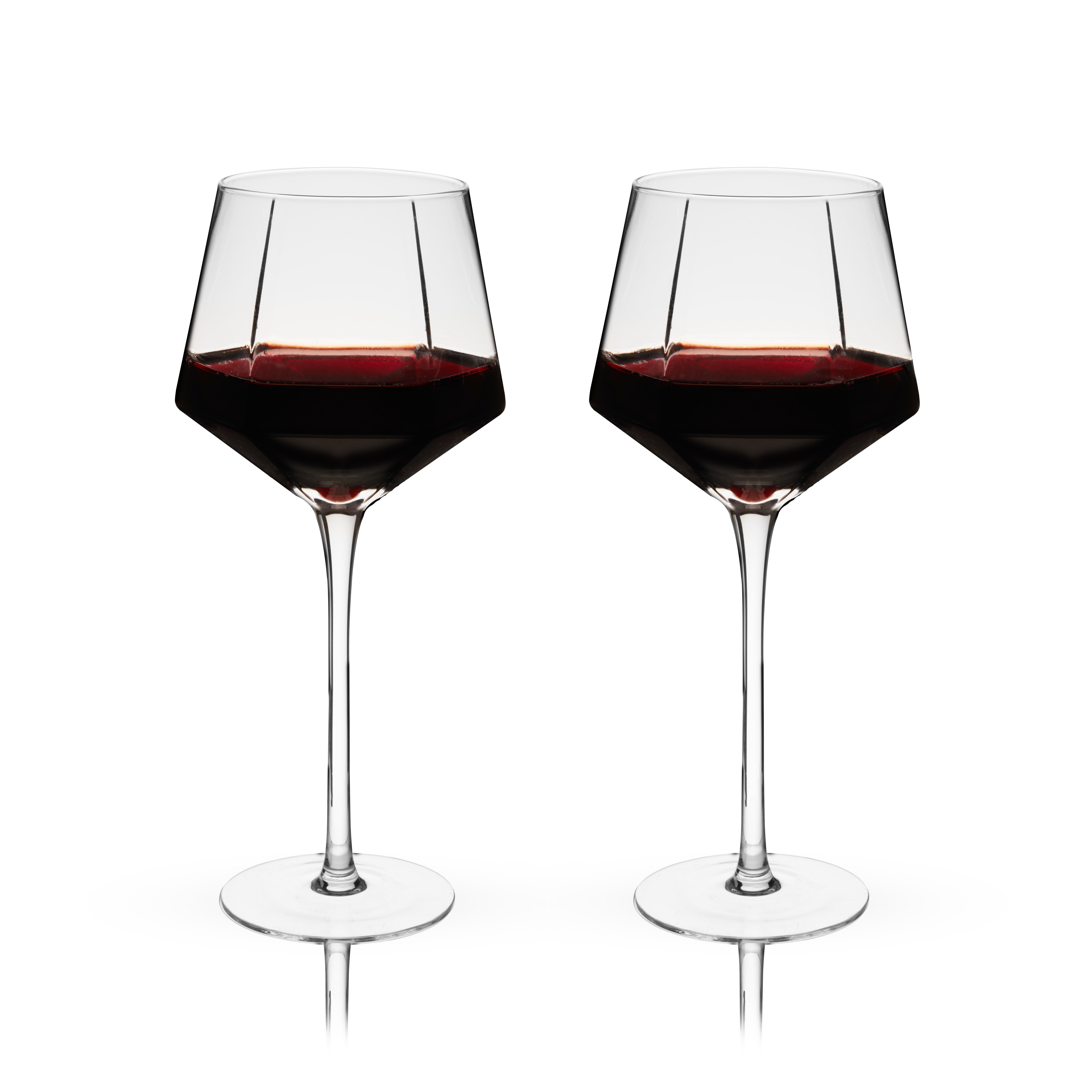 Modern Curved Stem Slanted Clear Red Wine Glass - Buy Modern Curved Stem  Slanted Clear Red Wine Glass Product on