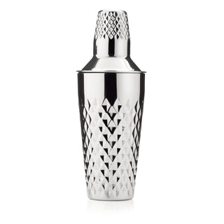 DIAMONDS ARE FOREVER - This beautifully textured shaker is embellished with diamond shaped divots that catch the light. You'll find yourself looking for excuses to shake up a few Martinis with this showstopper!