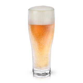 KEEPS DRINKS ICE COLD - Just pop this double walled beer glass into the freezer for a few hours to chill, take it out, pour in your beer, and enjoy. This insulated pint keeps beer colder than just using chilled down beer glasses or beer mugs.