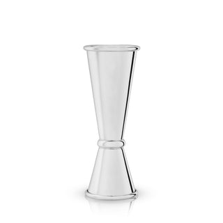 Viski Stepped Jigger with Handle, 4 Markings, Measuring Cup for Cocktail  Recipes, 0.5 oz, 1 oz, 1.5 oz, & 2 oz, Stainless Steel, Set of 1, Silver
