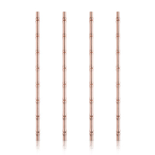SIP IN STYLE - Elegant cocktails deserve to be served in style; why throw a plastic straw into your perfectly crafted mai tai? Sip through these 9.5'' copper plated cocktail straws and give your old fashioneds, negronis, or sazeracs five star treatment.
