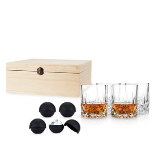 BEAUTIFUL GIFT COCKTAIL GLASS SET – Drink in style with this iconic crystal whiskey glass set. A faceted base and smooth rim make these crystal scotch glasses ideal for cocktails or whiskey neat, while the 2″ round ice cube makers elevate your drink.